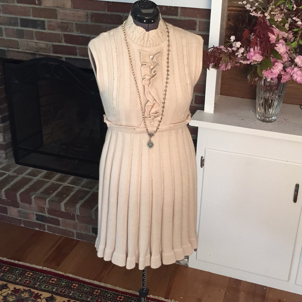 Blush knit dress, misses M.
